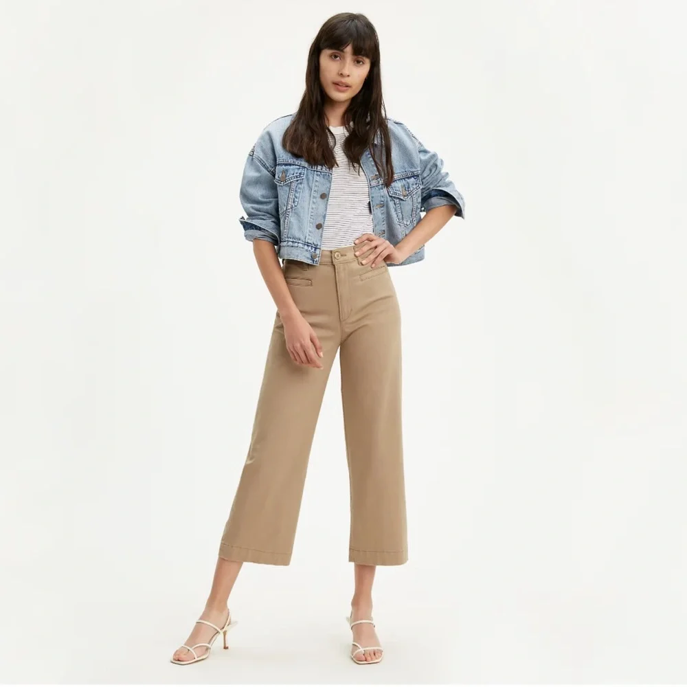 Women’s Levi’s Ribcage Wide Leg Cropped Pants Size 26 x 26